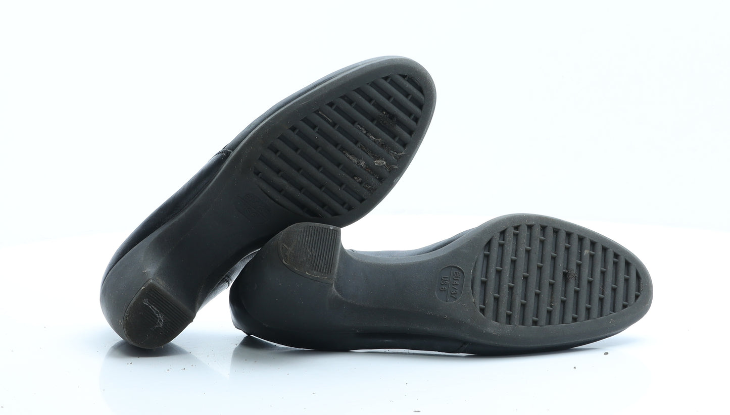 Preworn Womens Black Polyester Court Heel UK 4 EUR 37 US 6