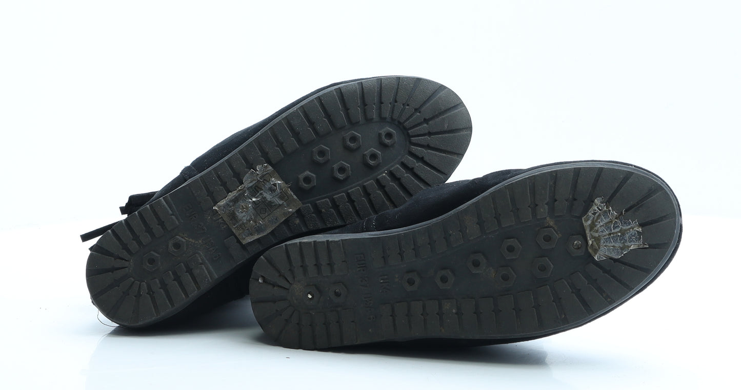 Primark Womens Black Polyester Shearling Style Boot UK 4 EUR 37