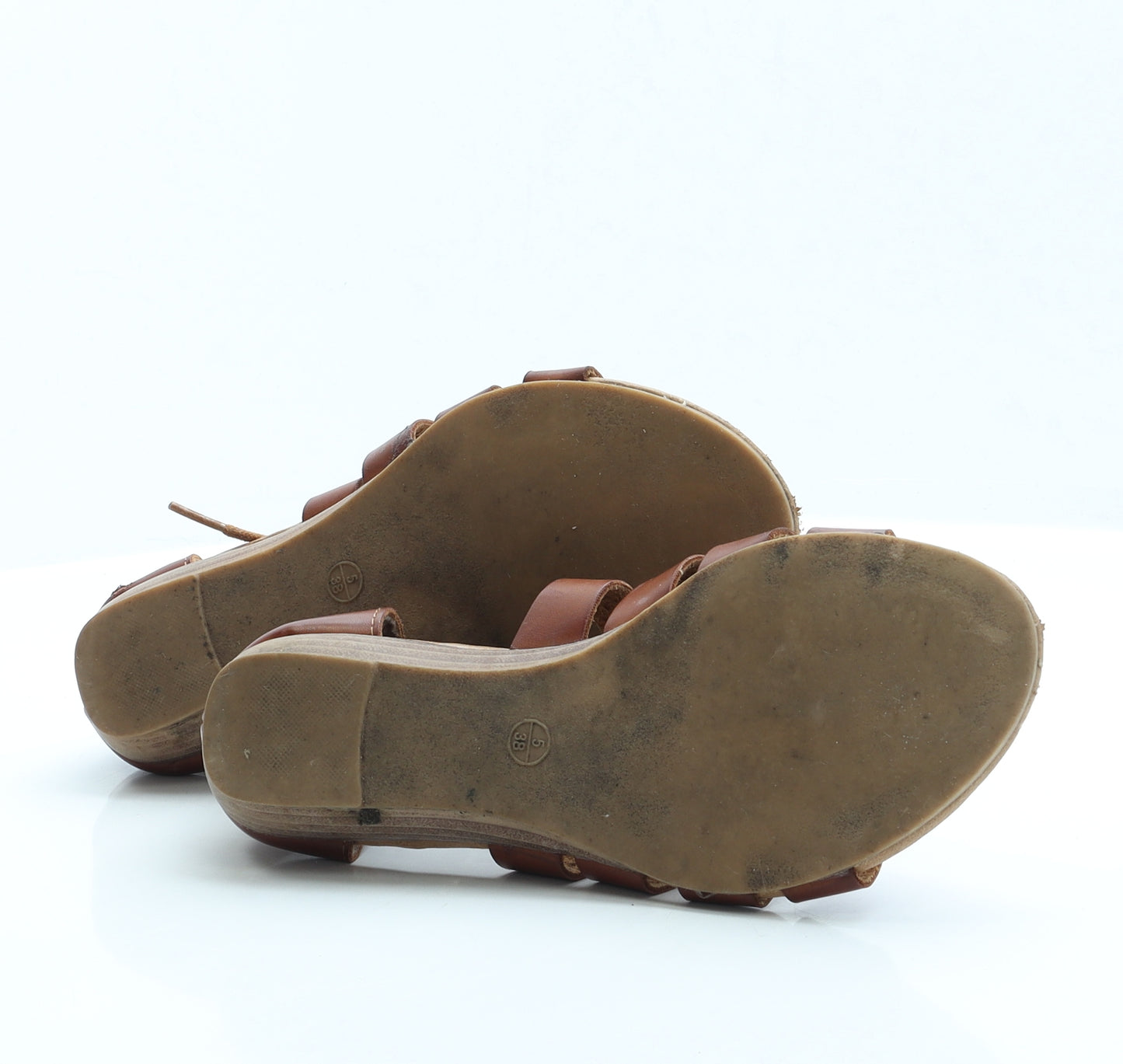 Atmosphere Womens Brown Faux Leather Gladiator Heel UK 5 EUR 38