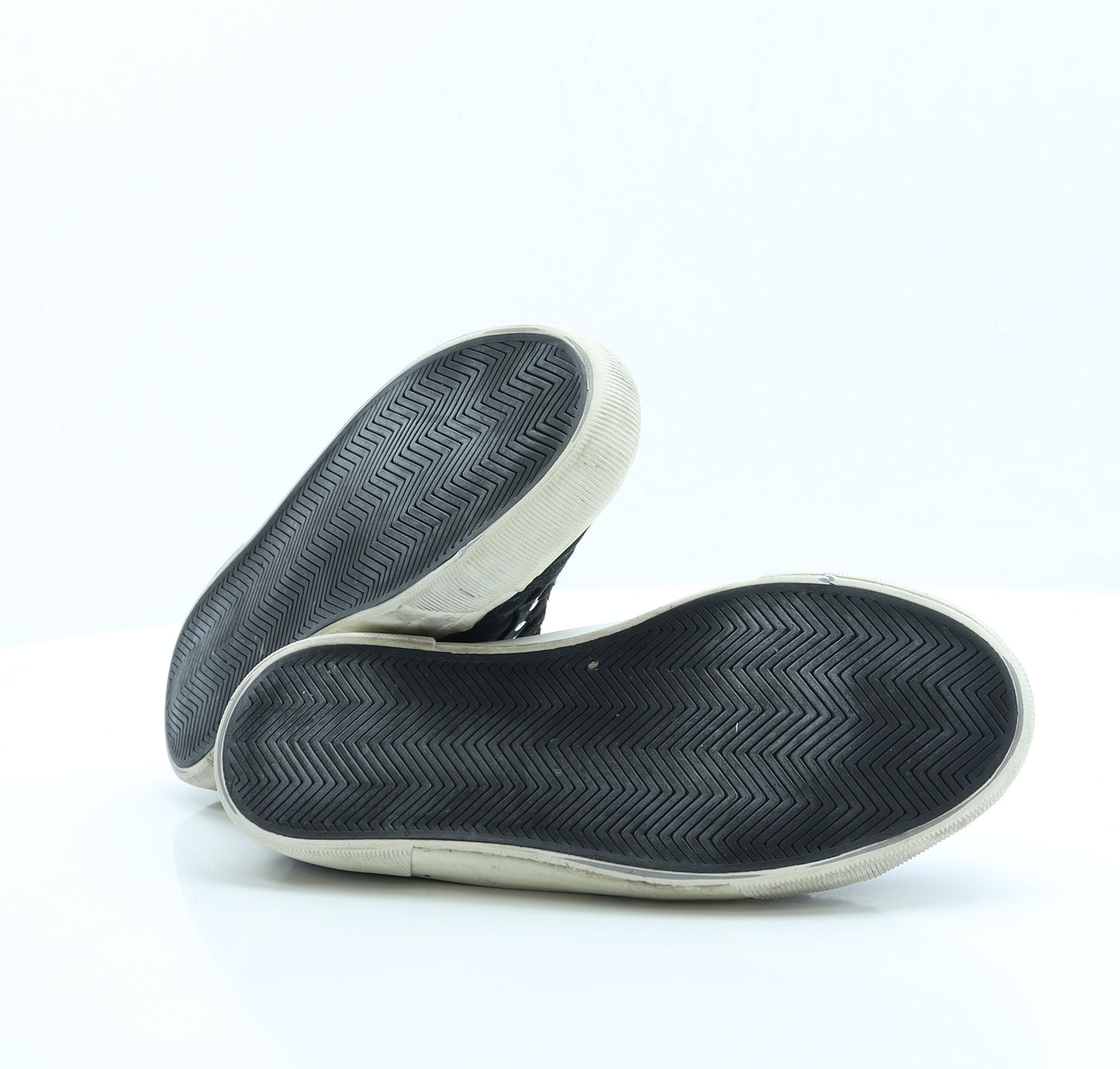 F&F Womens Black Fabric Trainer UK 6.5