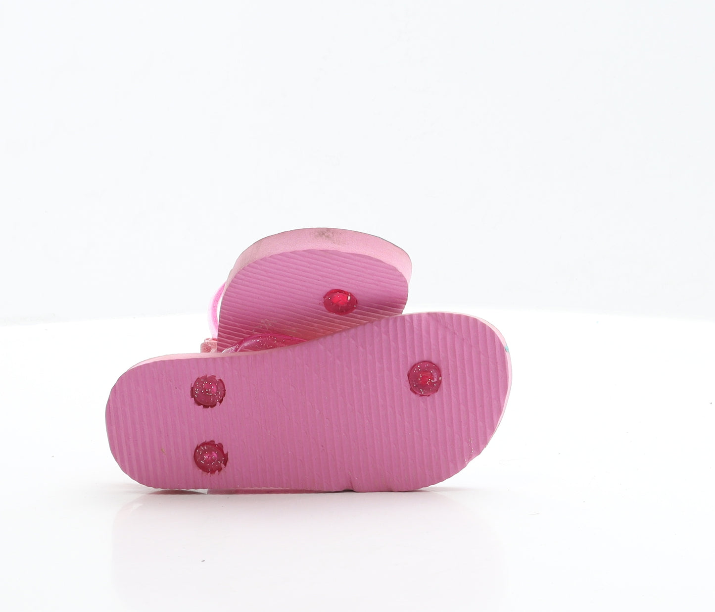 Pep&co Girls Pink Rubber Thong Sandal UK 9 EUR 27 - size 9-10