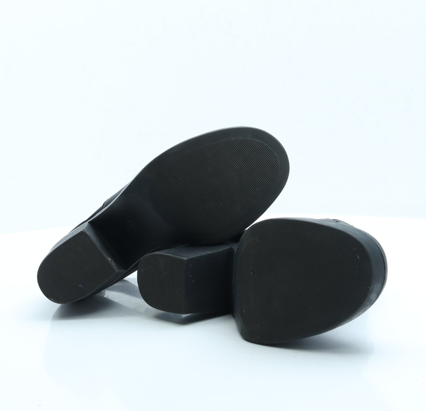 Deep 7 Womens Black Faux Leather Bootie Boot UK 6 EUR 39