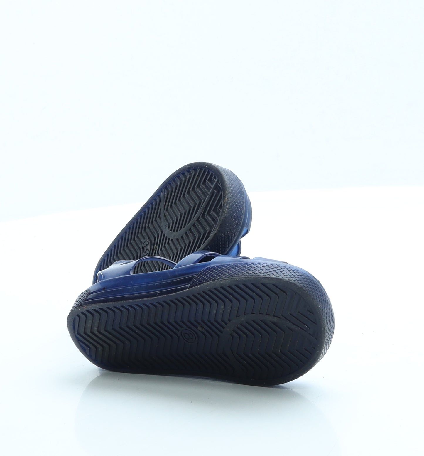 Preworn Boys Blue Rubber Slingback Sandal UK 8