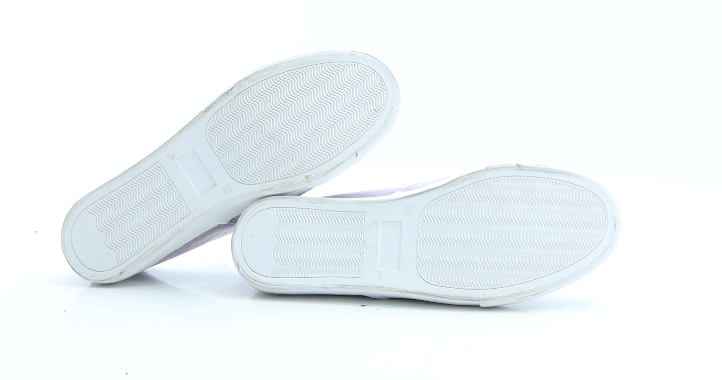 Primark Womens Purple Polyamide Loafer Flat UK 4 EUR 37