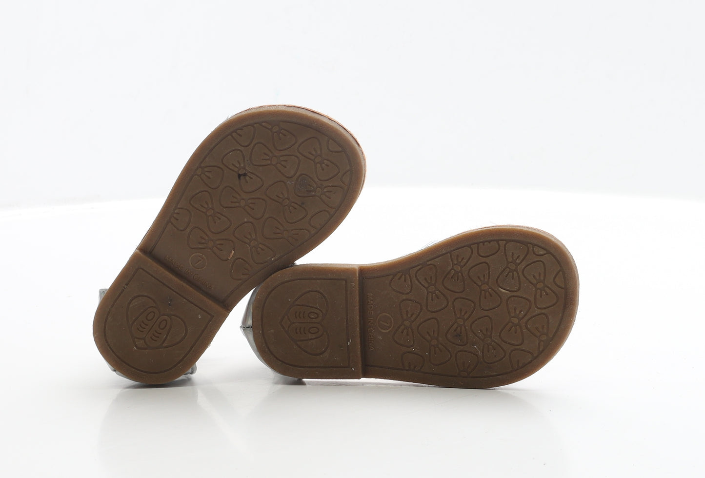 Pep&Co Girls Silver Polyester Gladiator Sandal UK 7 EUR 24