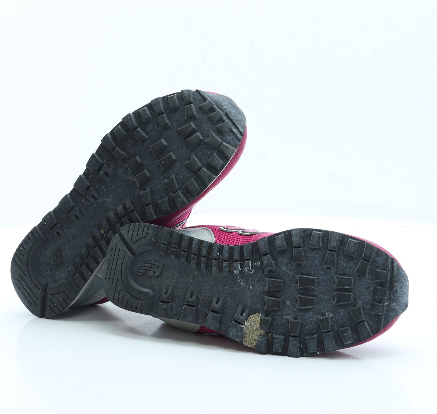 New Balance Girls Pink Polyester Trainer UK 3.5