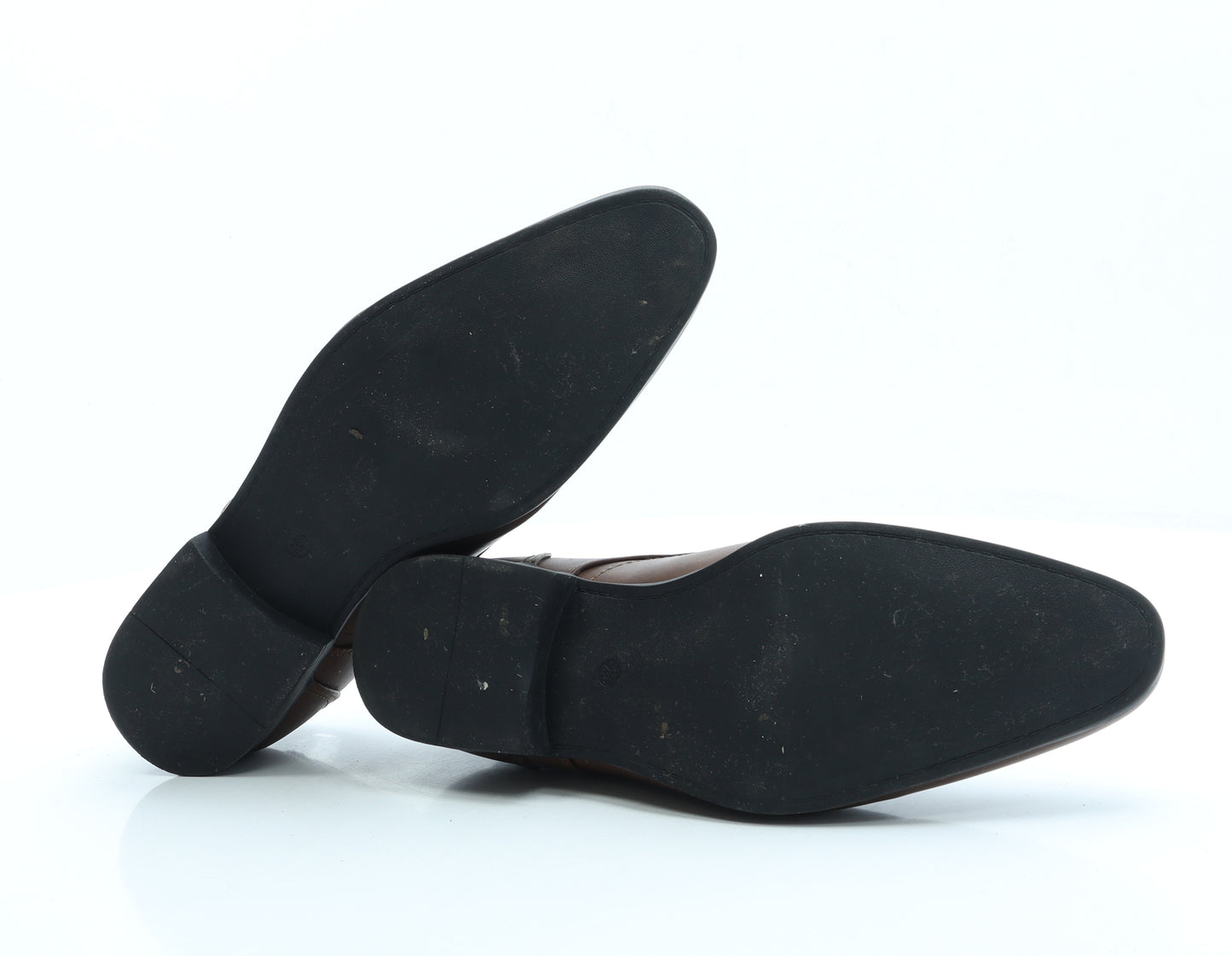 Primark Mens Brown Leather Oxford Casual UK 8 42 US 9