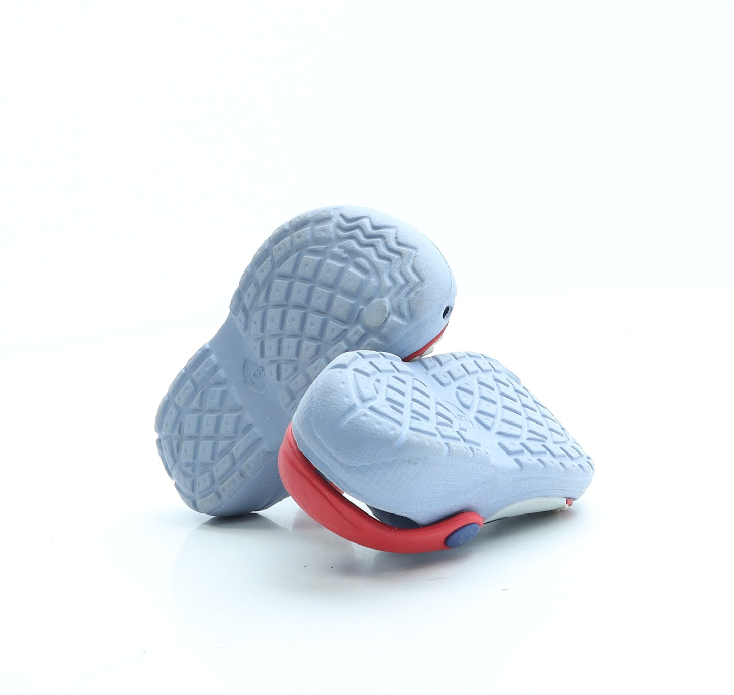 Preworn Boys Blue Rubber Slip On Sandal UK 6 - Shark