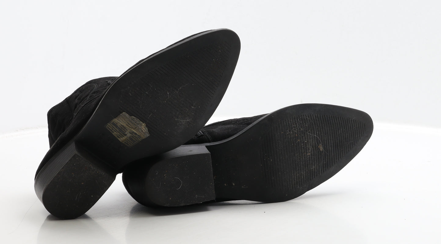 Primark Womens Black Suede Chelsea Boot UK 4 37