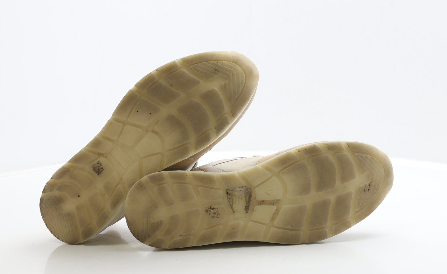 Kley Womens Beige Leather Trainer UK 7 40