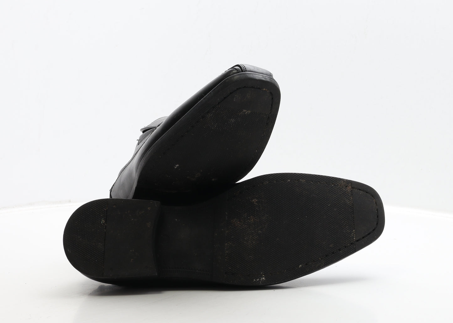 Primark Mens Black Leather Loafer Casual UK 11 45