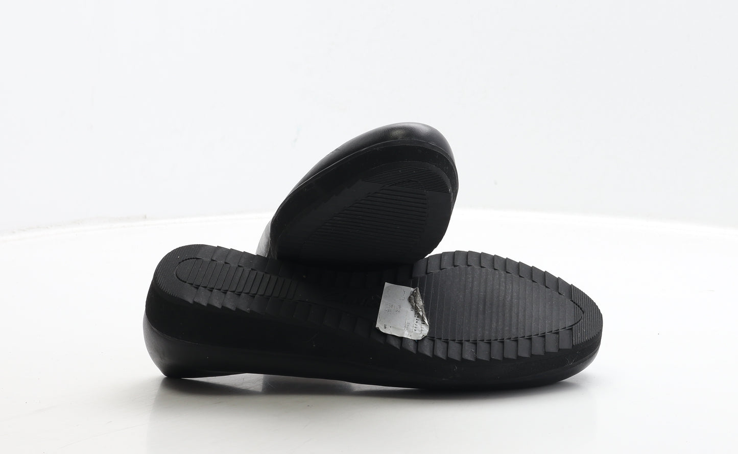 Clarks Womens Black Leather Flat UK 4 37