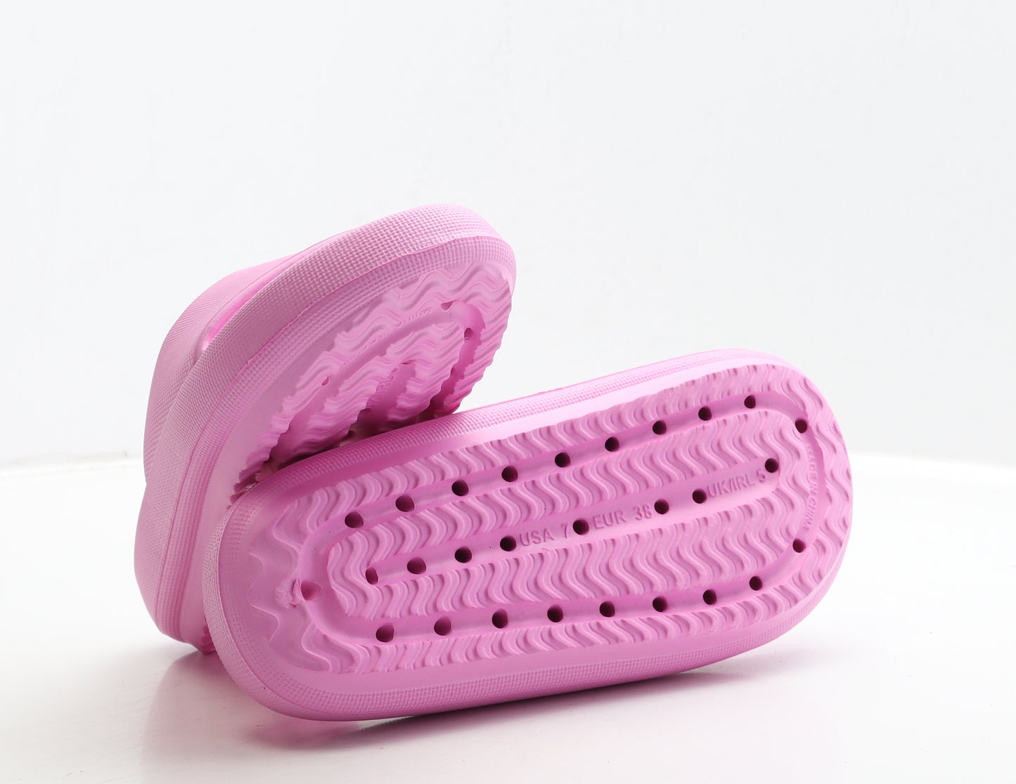 Primark Womens Pink Rubber Slider Sandal UK 5 38