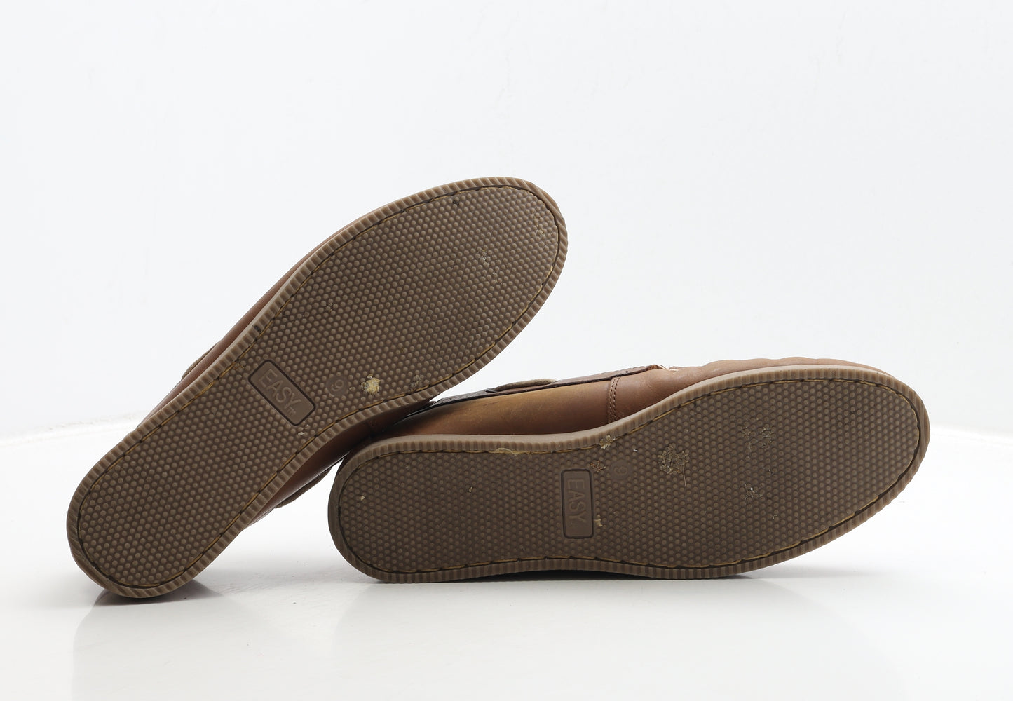 Matalan Mens Brown Leather Boat Shoe Casual UK 9 43