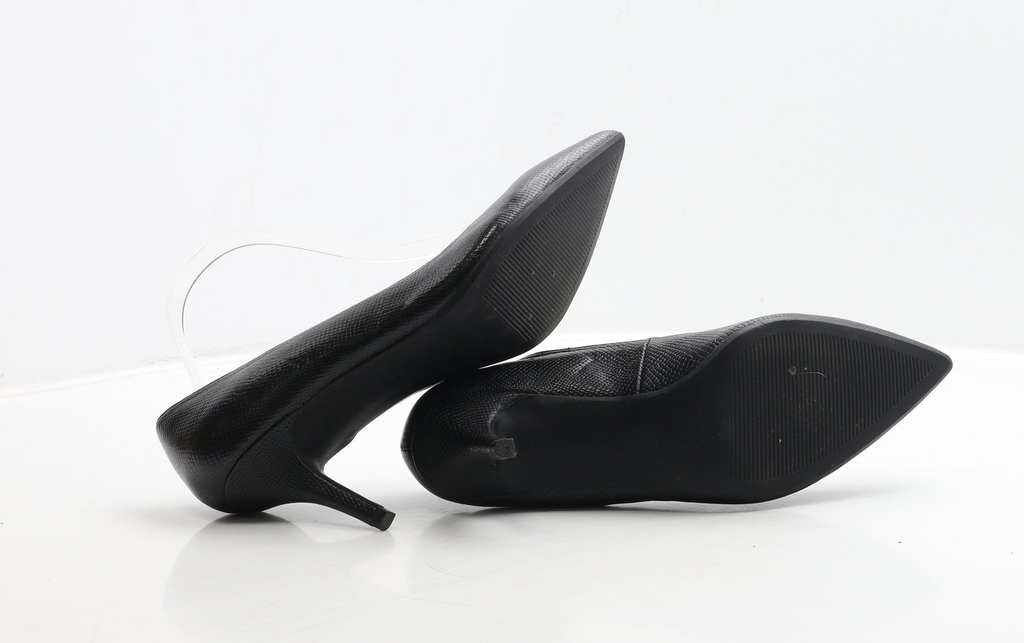 George Womens Beige Geometric Leather Court Heel UK 6 39