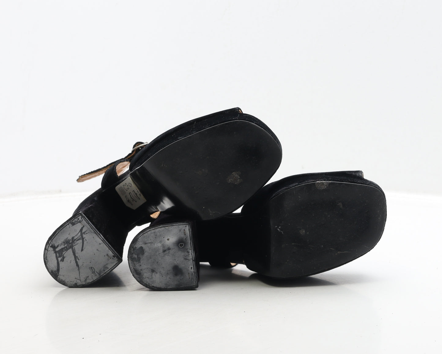 Claire Chamberlain Womens Black Polyester Platform Heel UK 6