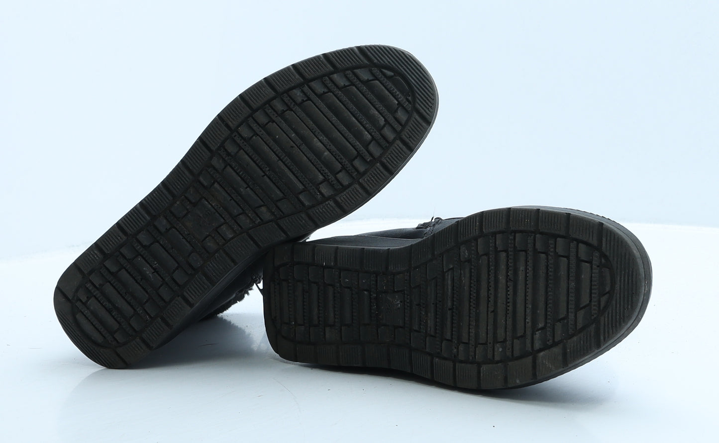 Softlites Womens Black Leather Shearling Style Boot UK 5