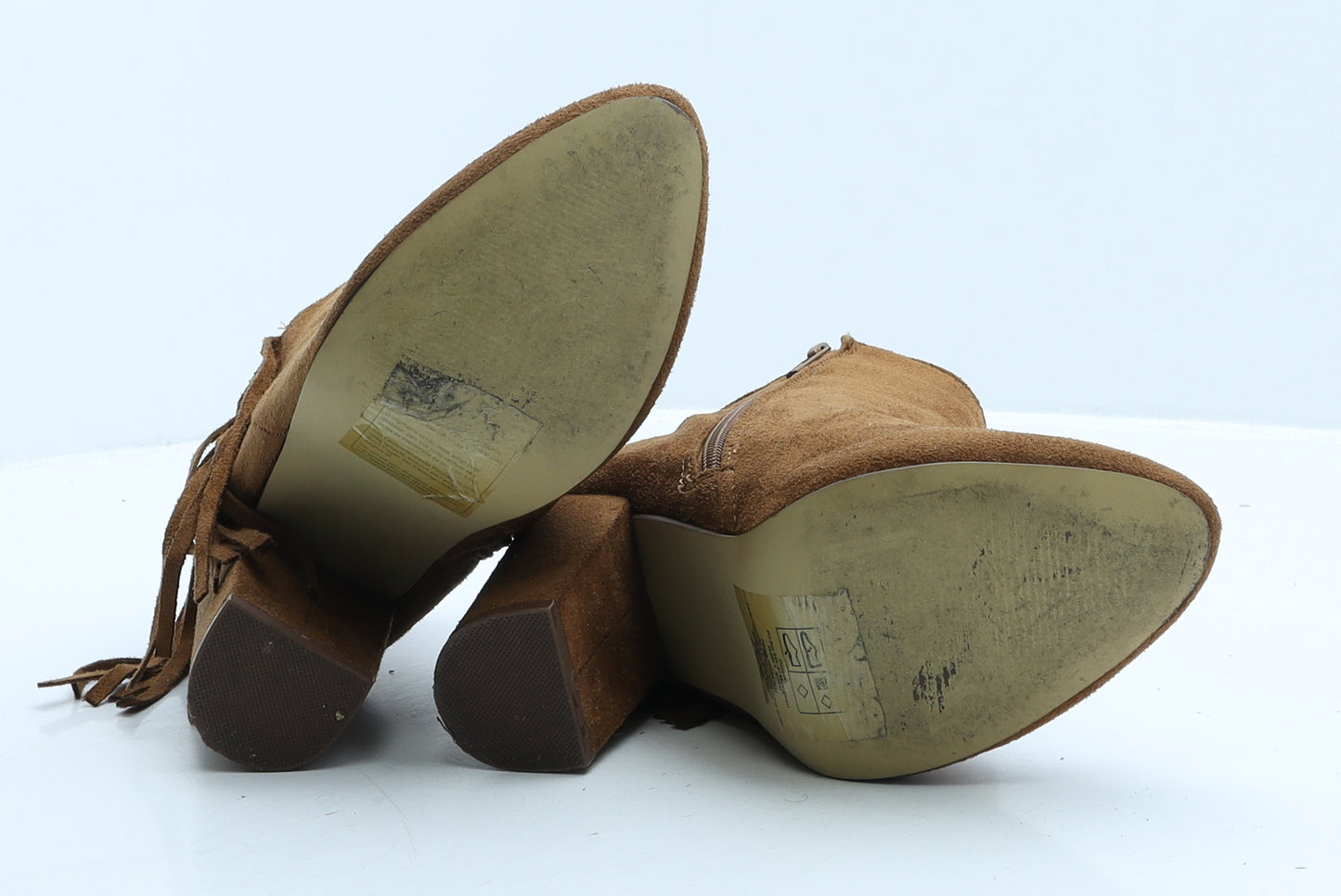 Atmosphere Womens Brown Suede Bootie Boot UK 4 37