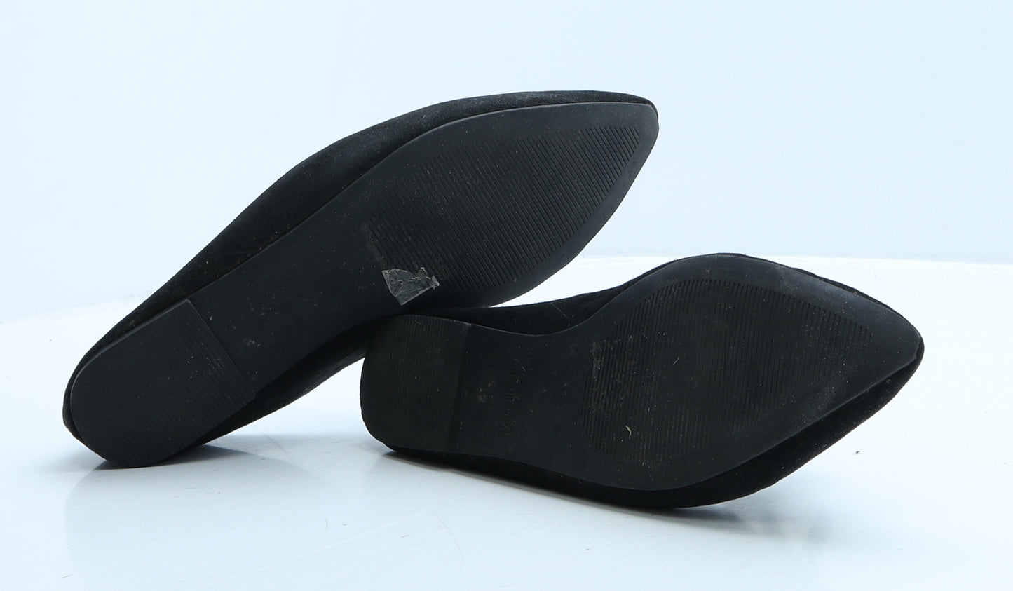 Primark Womens Black Suede Ballet Flat UK 7 40