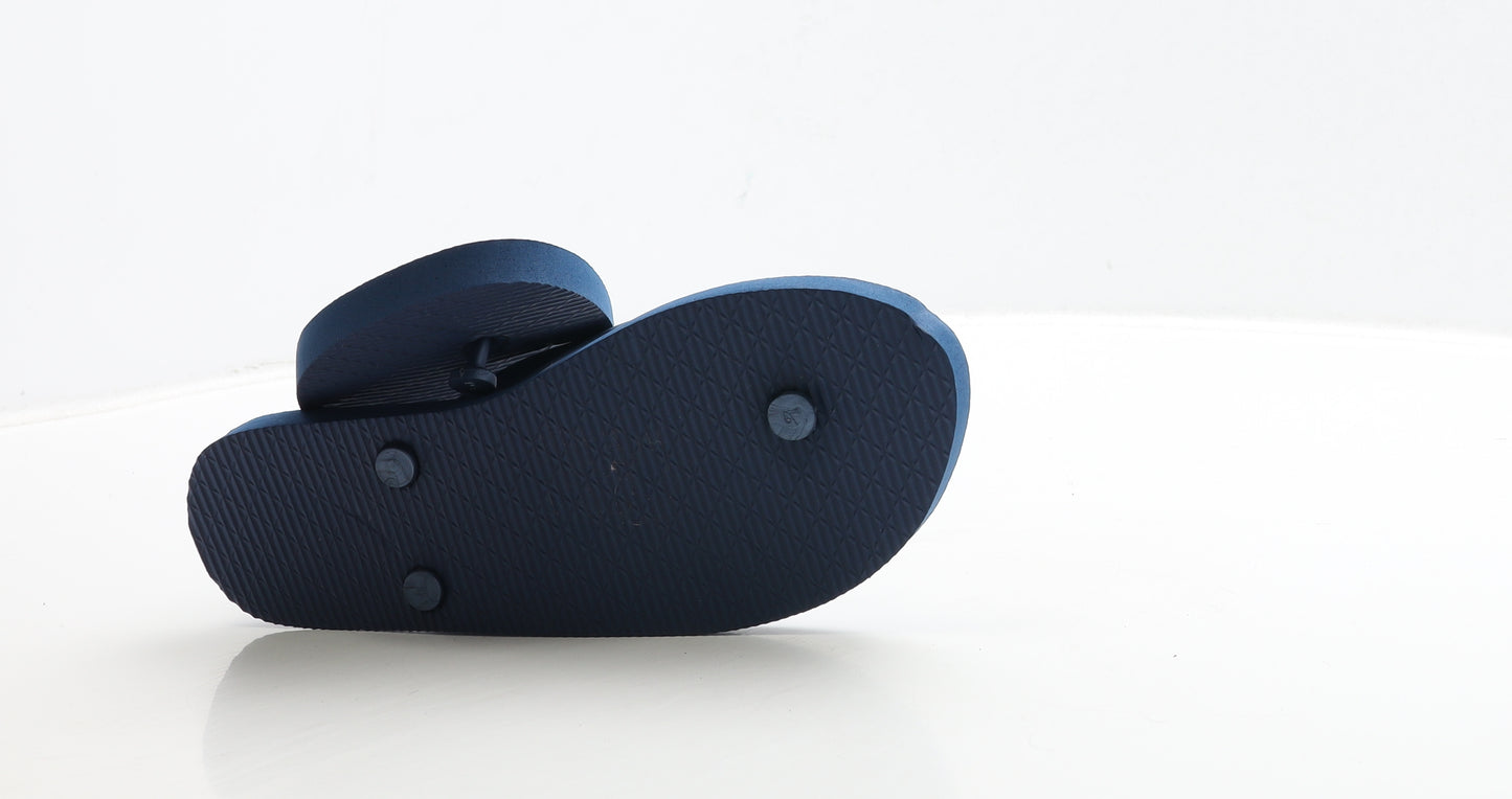 Primark Womens Blue Rubber Thong Sandal UK 5 38