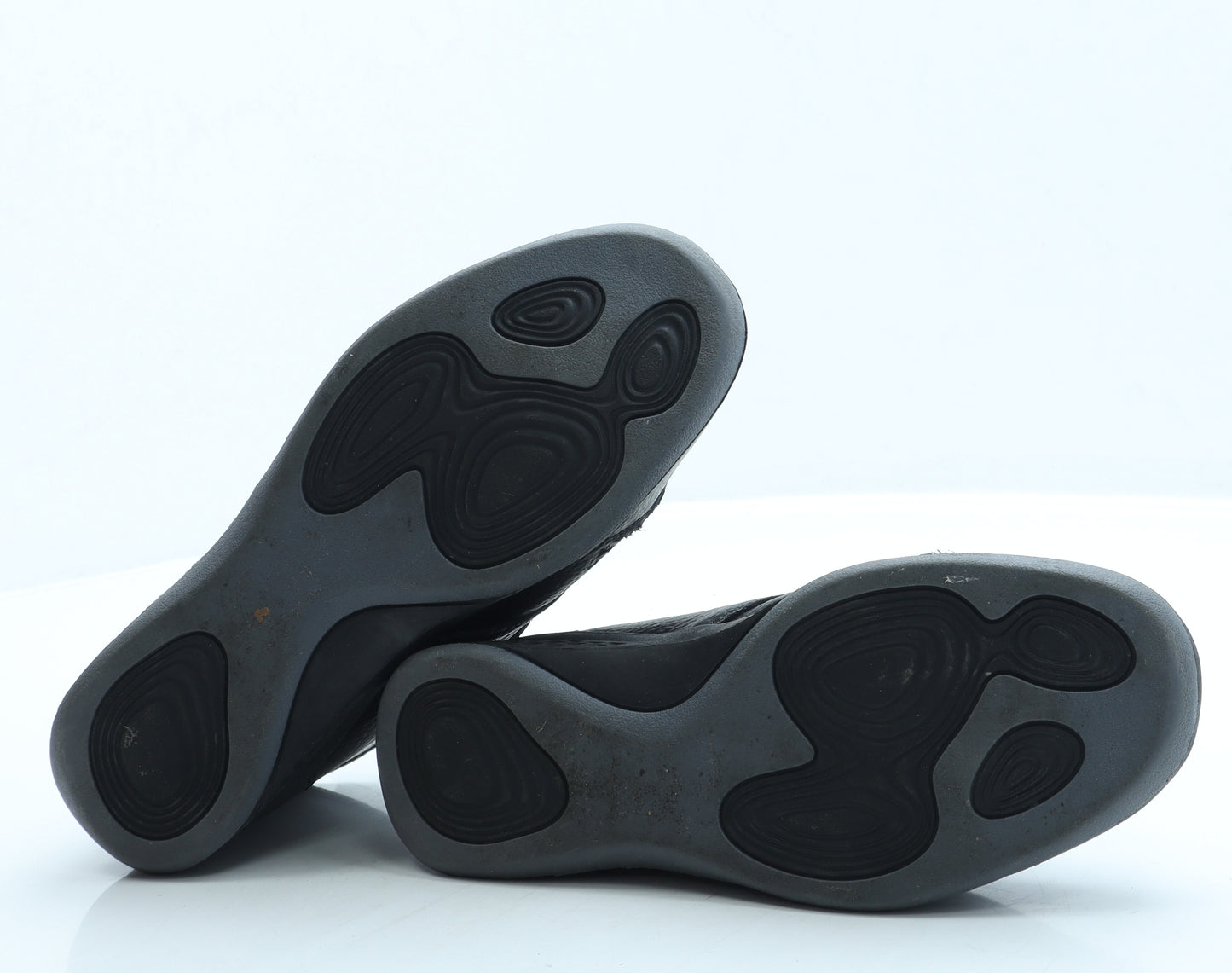 Cushion Walk Womens Black Leather Bootie Boot UK 4