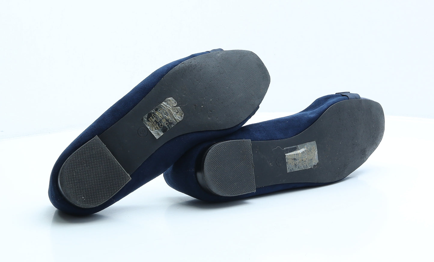 Lily & Franc Womens Blue Polyester Ballet Flat UK 8