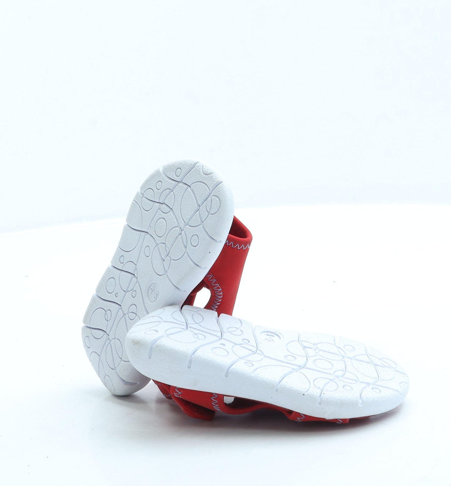 F&F Boys Red Polyester Slip On Sandal UK 4 20