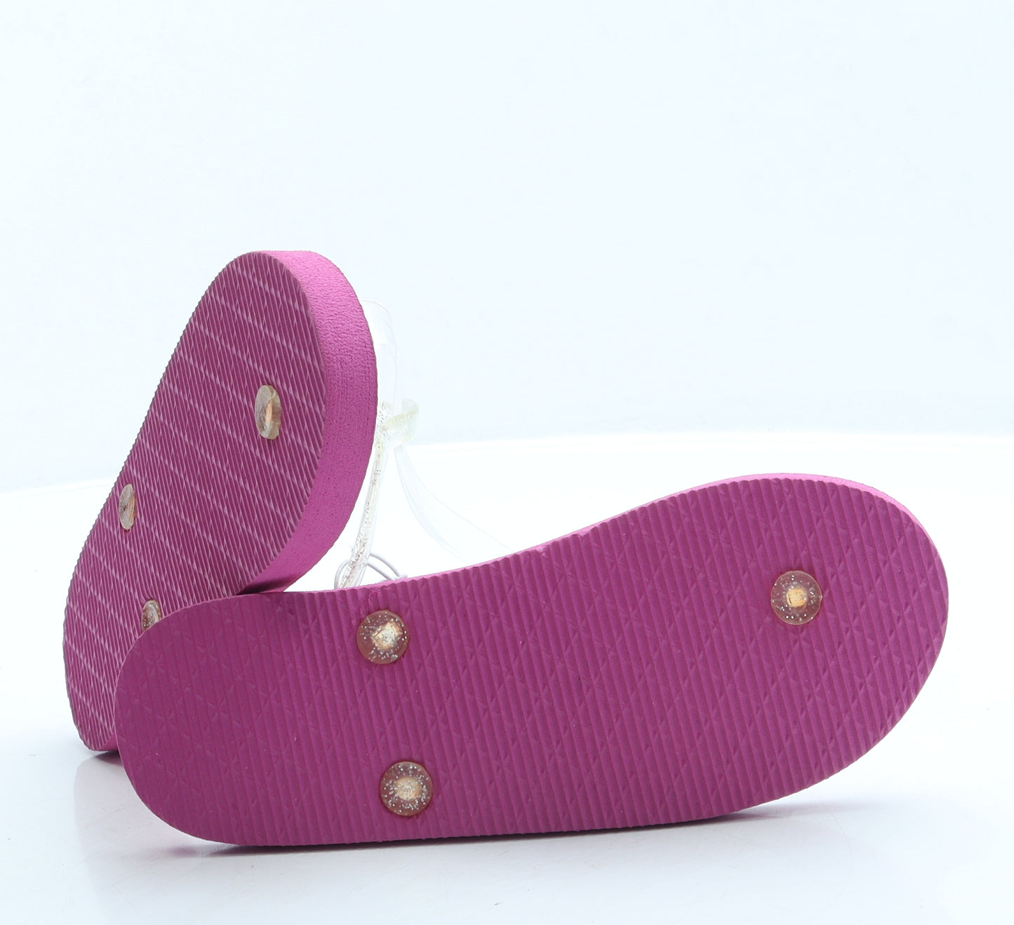 Primark Girls Pink Geometric Rubber Slingback Sandal UK 2 35 US 3 - LOL Dolls