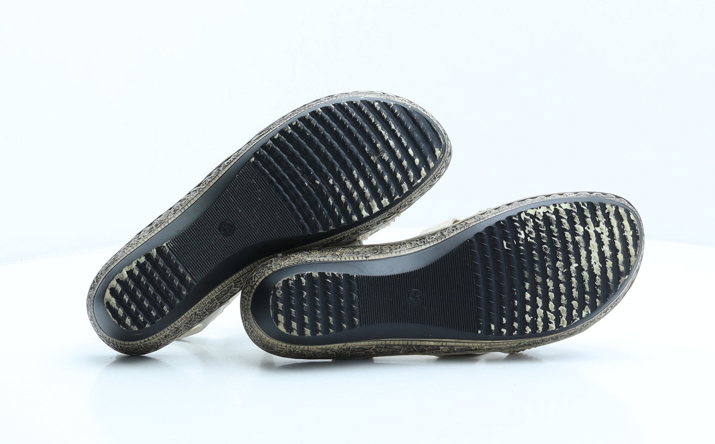 Softlites Womens Beige Spotted Synthetic Strappy Sandal UK 9