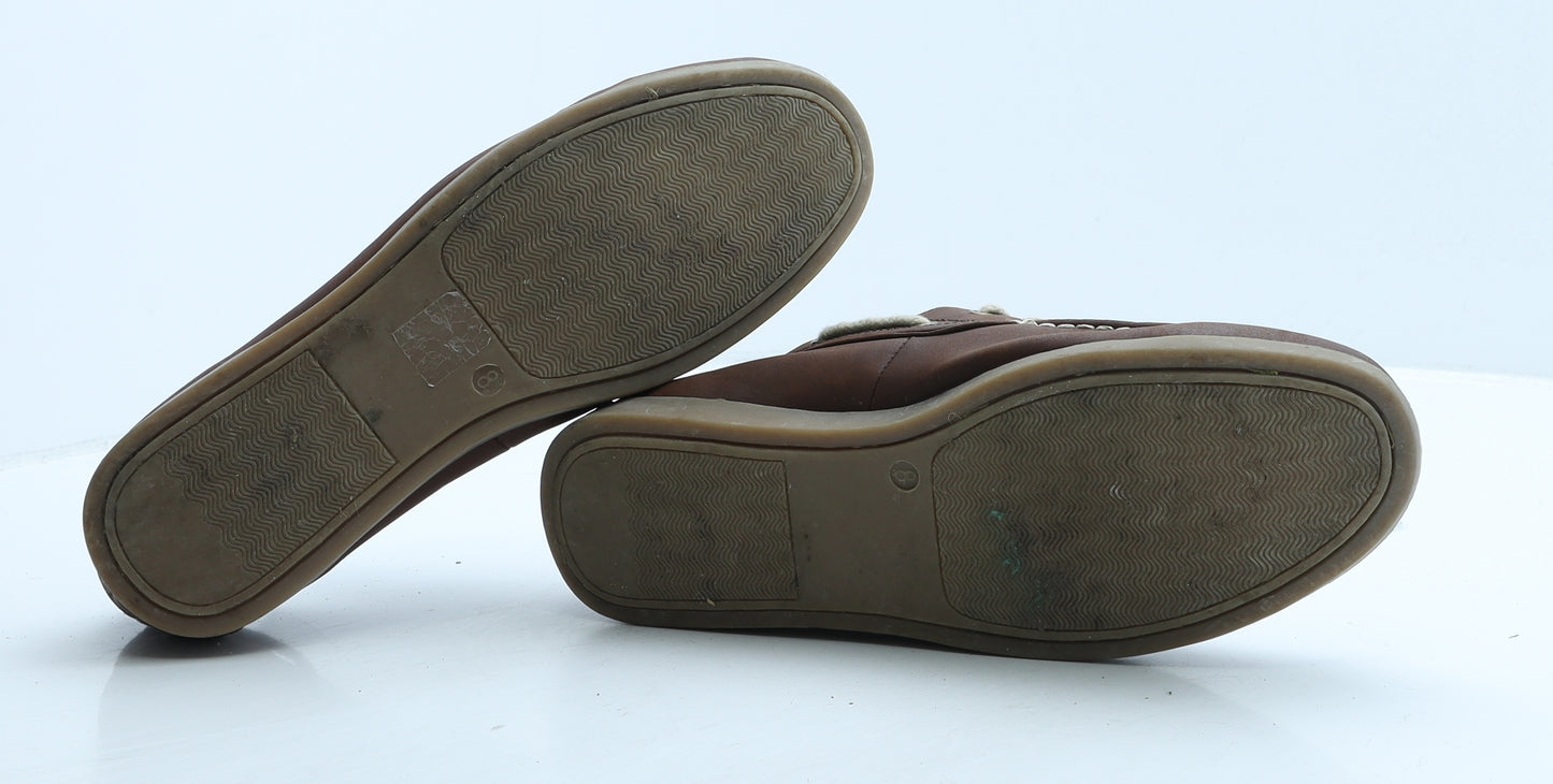 Hobos Mens Brown Leather Boat Shoe Casual UK 8