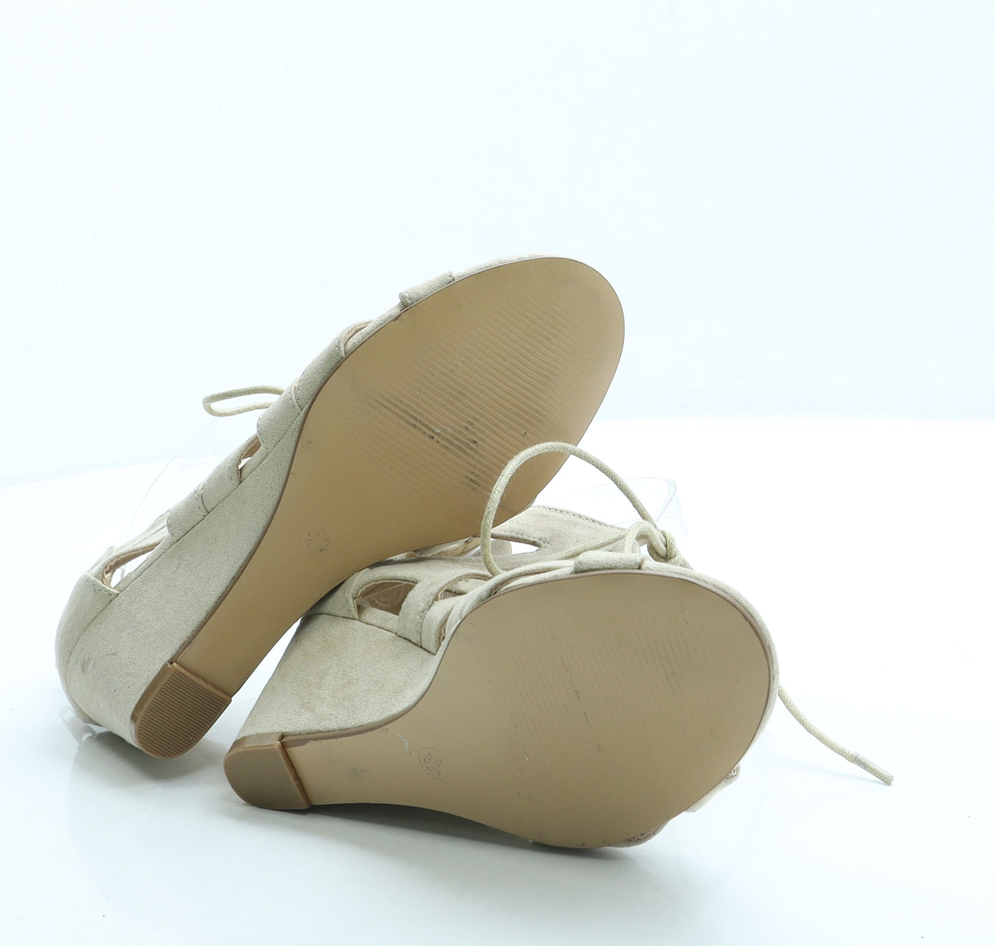 Atmosphere Womens Beige Suede Gladiator Heel UK 3 36