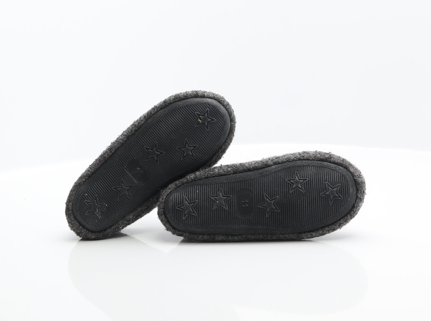 Preworn Boys Grey Synthetic Mule Slipper UK 11