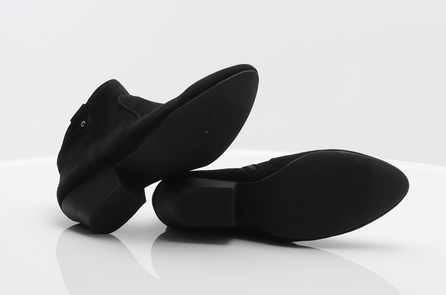 George Womens Black Polyester Bootie Boot UK 4 37