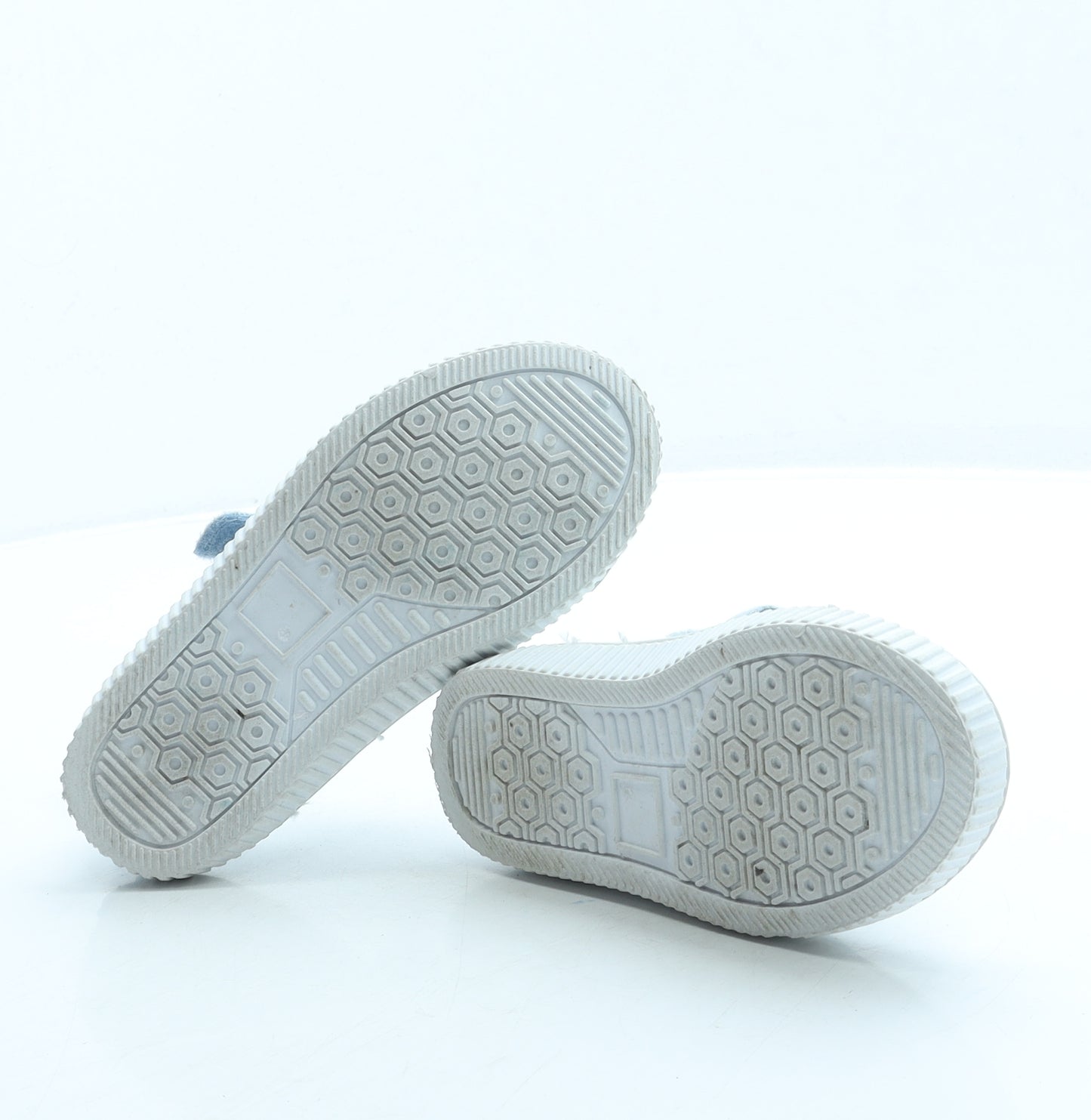 F&F Girls Blue Floral Fabric Mary Jane Flat UK 9 27