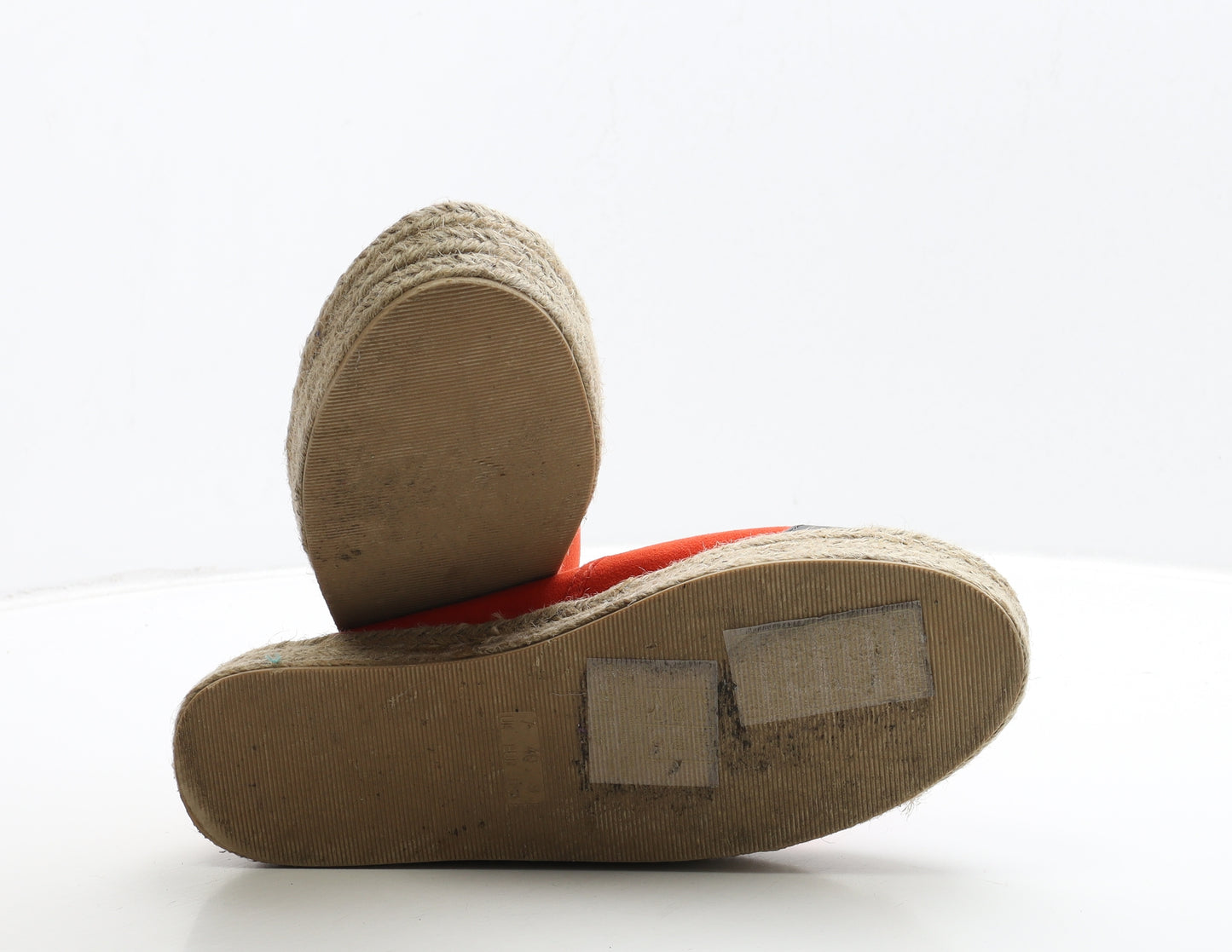 Primark Womens Orange Leather Loafer Flat UK 7 40