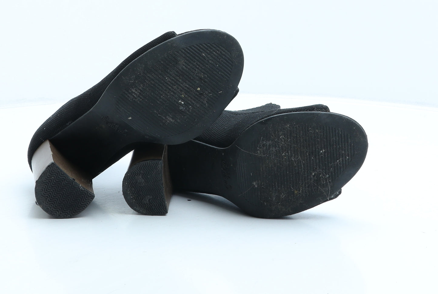 Primark Womens Black Fabric Sock Boot UK 3 36