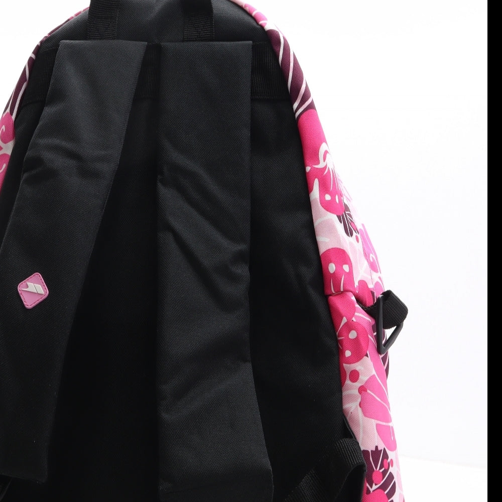 Trespass Womens Pink Floral Polyester Backpack Size Large