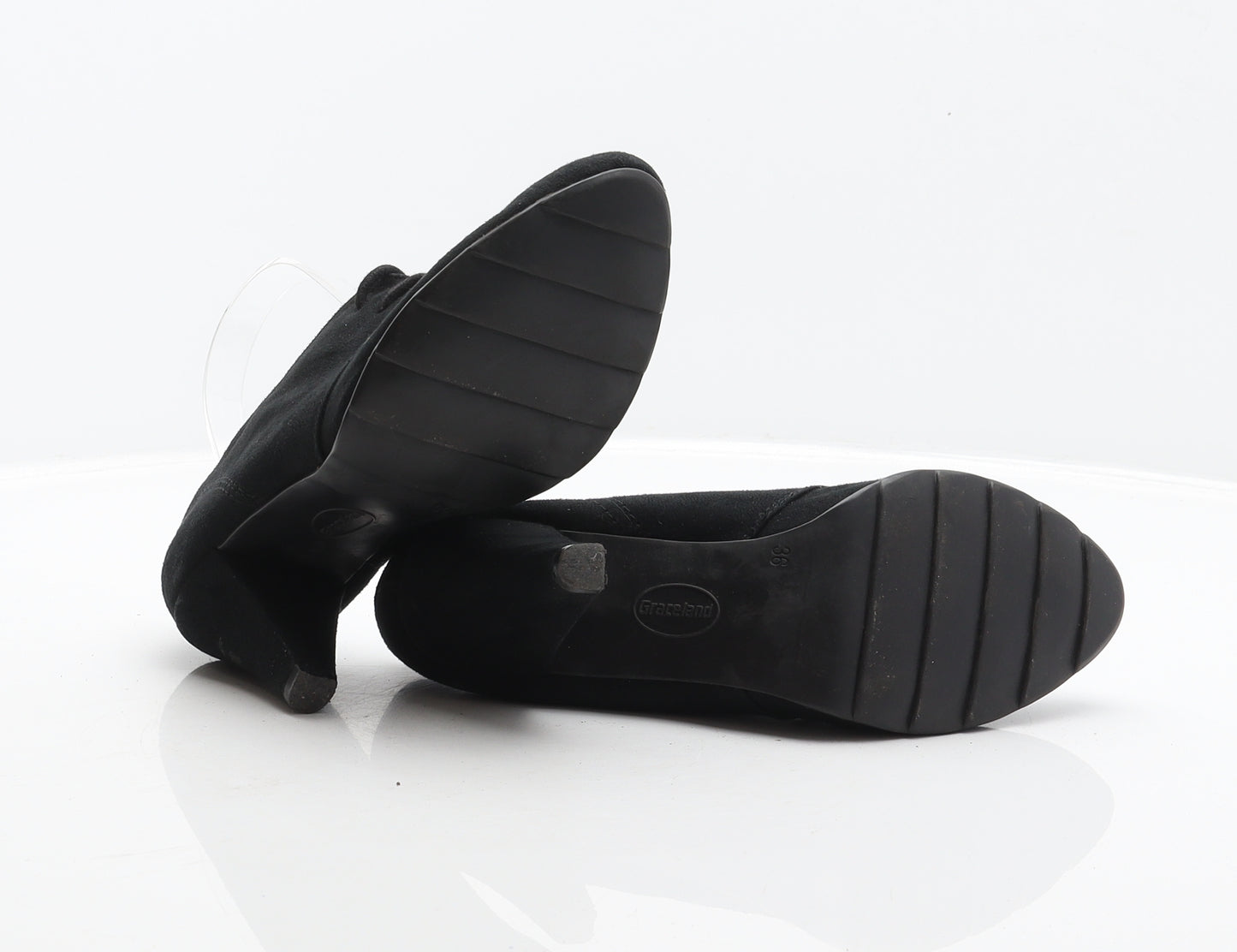 Graceland Womens Black Polyester Bootie Boot UK 3.5 36