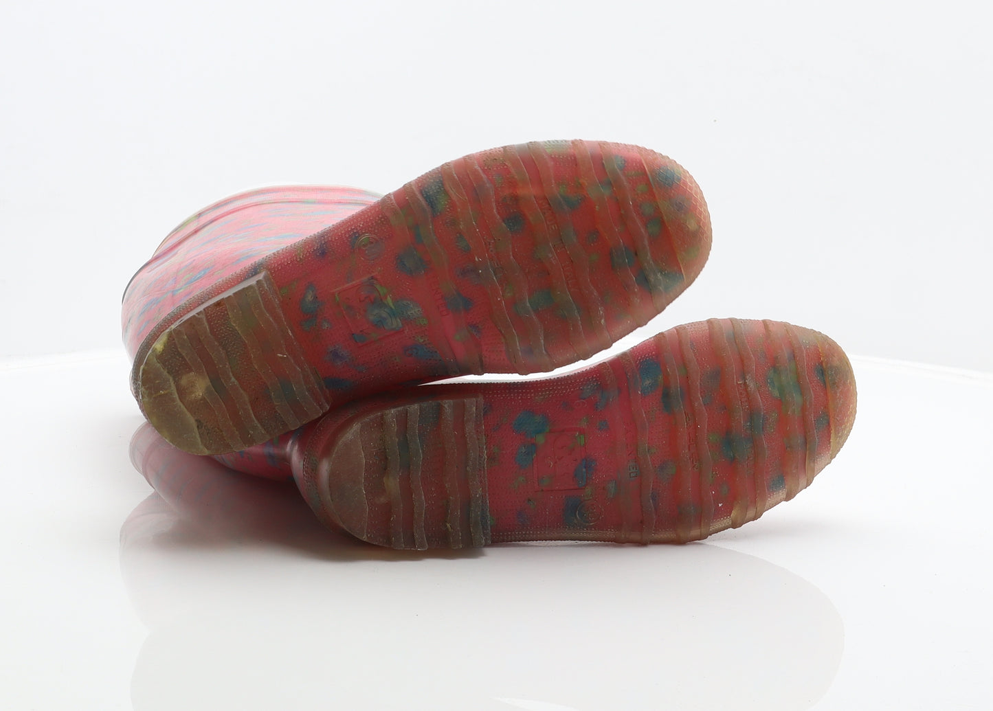 G&G Womens Pink Floral Synthetic Wellies Boot UK 6 39