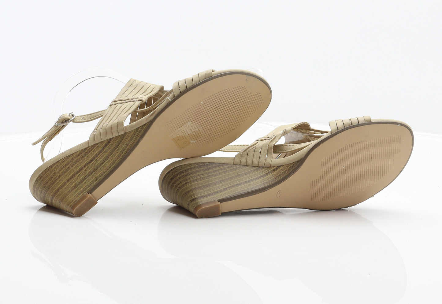 Dulce Rubio Womens Beige Synthetic Slingback Heel UK 5 38