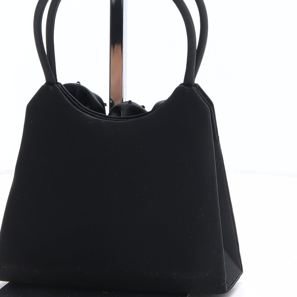 BHS Womens Black Polyester Top Handle Bag Size Mini - Roses