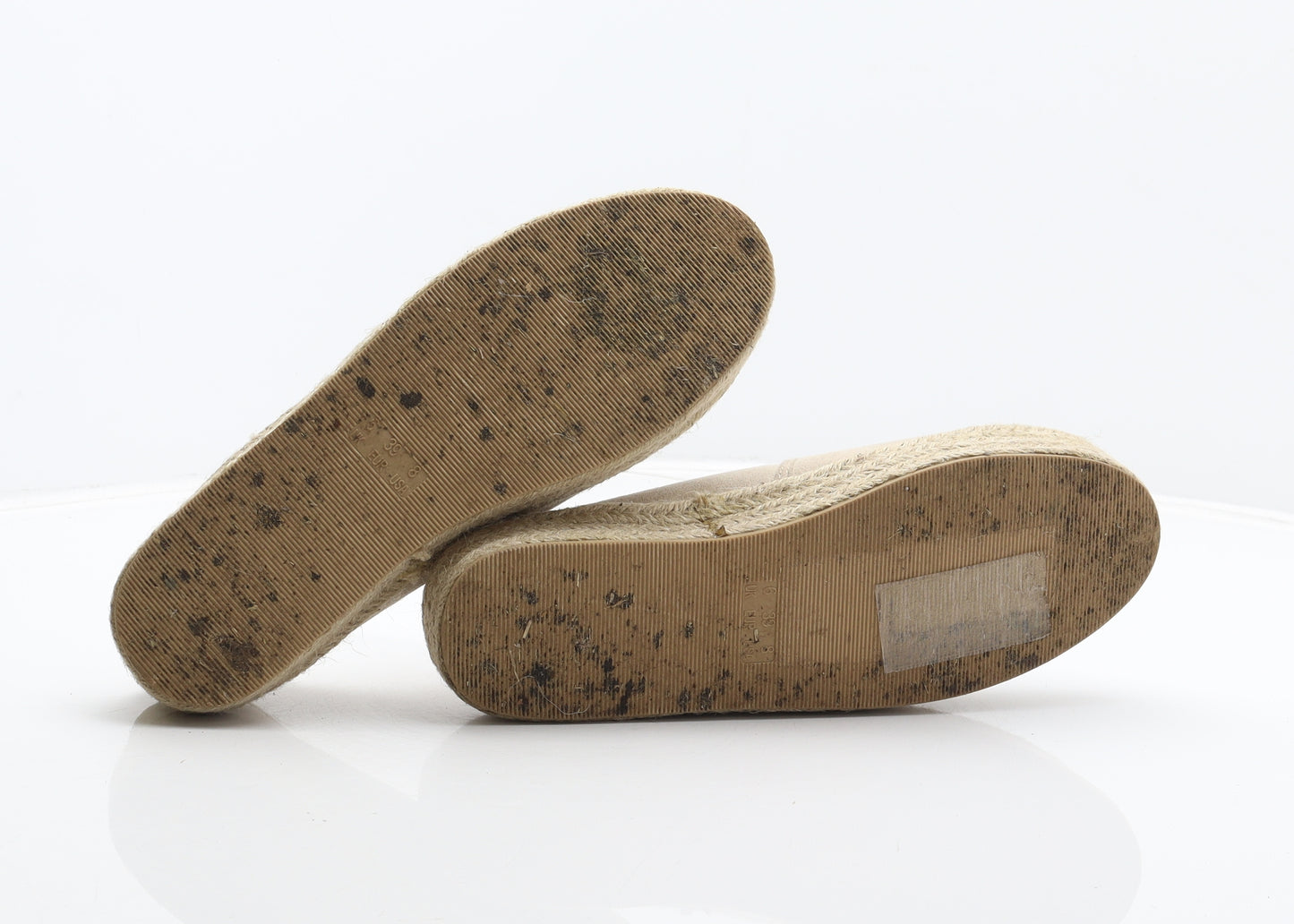 Primark Womens Beige Polyester Espadrille Casual UK 6 39