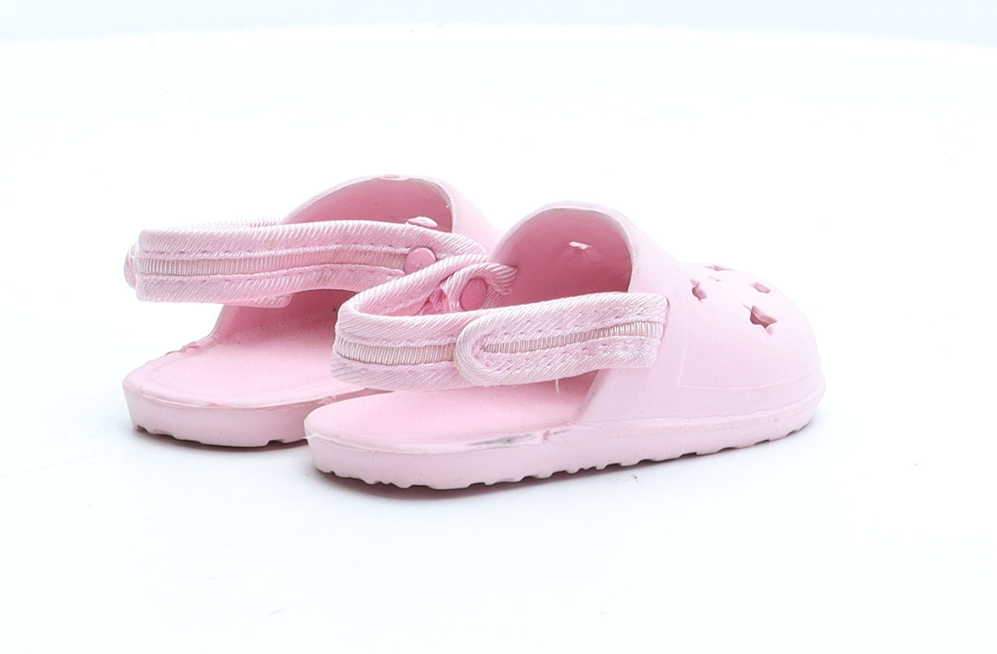 Preworn Girls Pink Rubber Clog Sandal UK 4 20