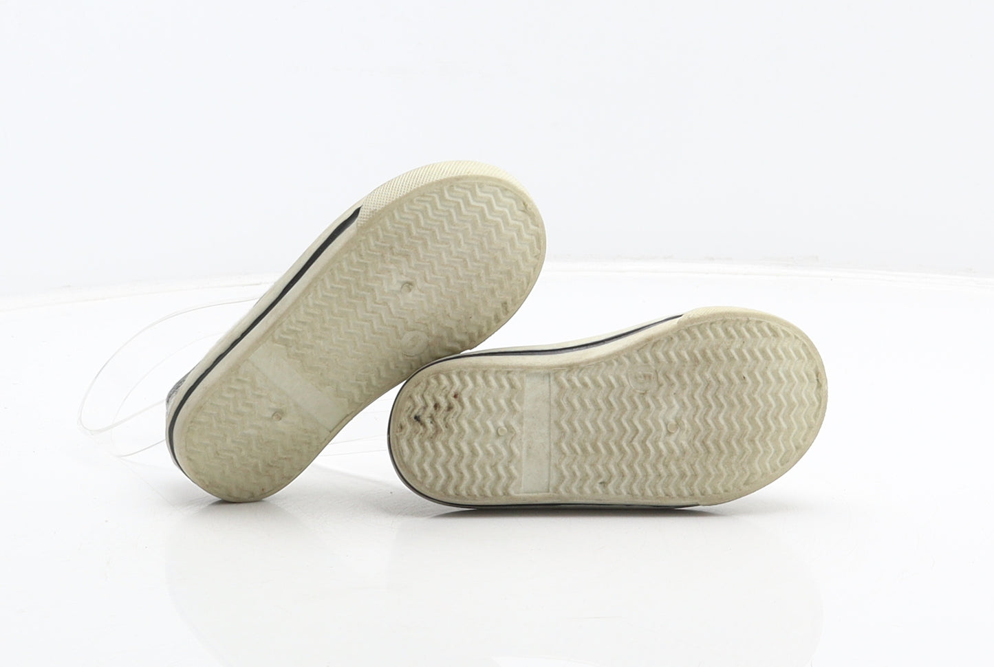 George Boys Grey Fabric Slip On Casual UK 5 22