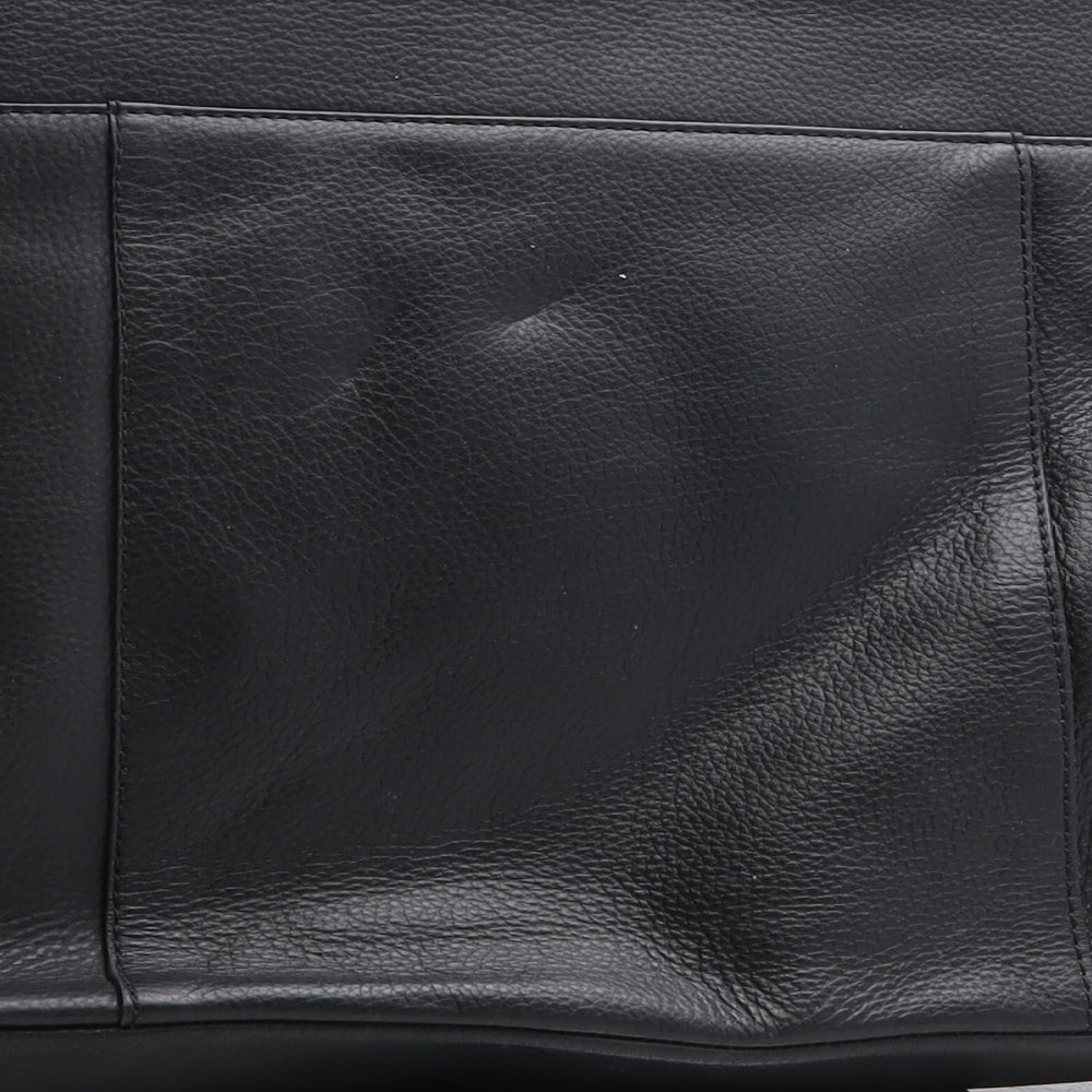 Preworn Womens Black Polyethylene Satchel Size Large