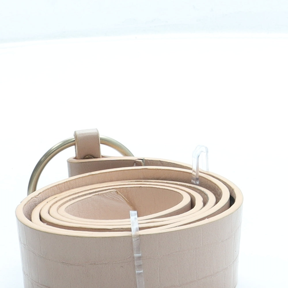 Primark Womens Pink Animal Print Faux Leather Fashion Belt Belt Size L