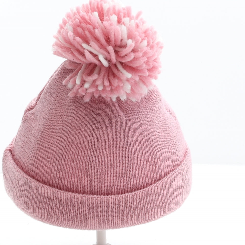 Tottenham Hotspur F.C. Girls Pink Acrylic Bobble Hat Size S