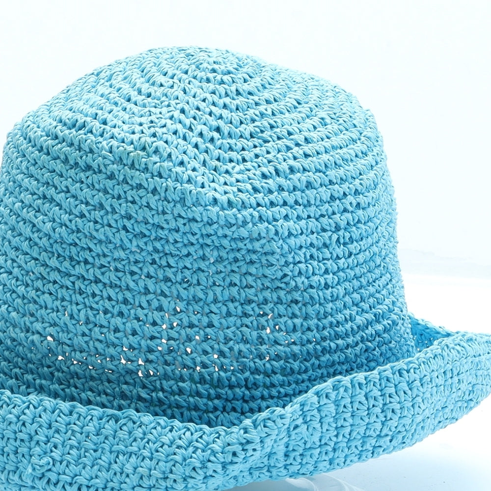 Bonmarche Womens Blue Straw Sun Hat One Size