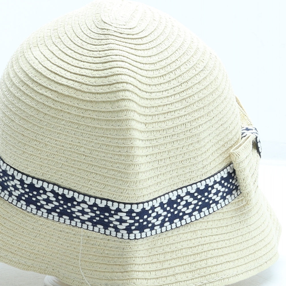 Marks and Spencer Girls Beige Paper Sun Hat Size S
