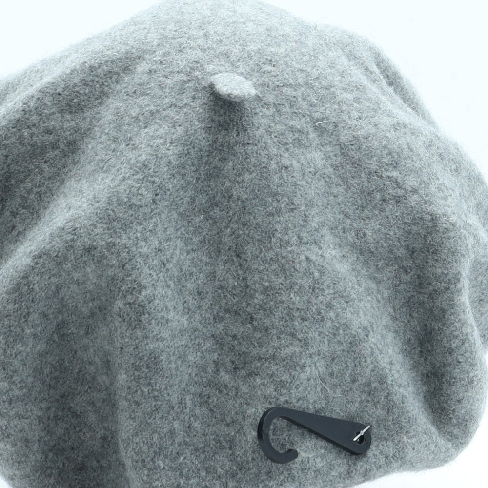 Romney Womens Grey Wool Beret One Size